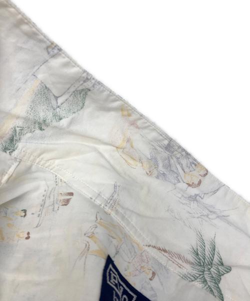 POLO RALPH LAUREN（ポロ・ラルフローレン）POLO RALPH LAUREN (ポロ・ラルフローレン) 90’ｓオープンカラーアロハシャツ ホワイト サイズ:Mの古着・服飾アイテム