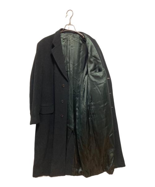 ARMANI COLLEZIONI（アルマーニ コレツィオーニ）ARMANI COLLEZIONI (アルマーニ コレツィオーニ) ウールチェスターロングコート ブラック サイズ:50/Rの古着・服飾アイテム