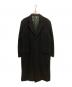 ARMANI COLLEZIONI（アルマーニ コレツィオーニ）の古着「ウールチェスターロングコート」｜ブラック