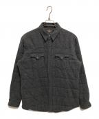 RRLダブルアールエル）の古着「ヘリンボーン中綿シャツジャケット」｜グレー