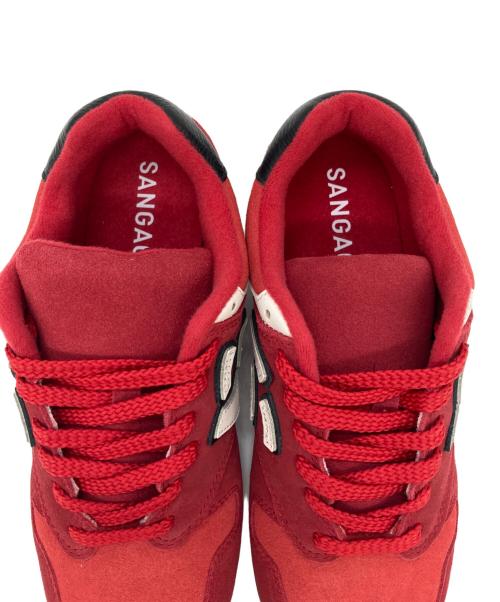 Sangacio（サンガッチョ）sangacio (サンガッチョ) にゅローカットスニーカー レッド サイズ:SIZE 22cmの古着・服飾アイテム