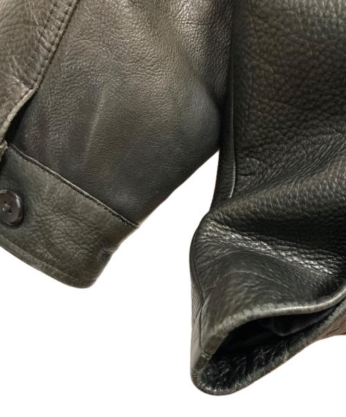 Timberland（ティンバーランド）Timberland (ティンバーランド) 90’ｓレザージャケット ブラック サイズ:Sの古着・服飾アイテム