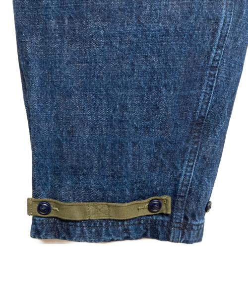 Maden Workwear（メイデンワークウェアー）Maden Workwear (メイデンワークウェアー) 海軍ミリタリーオーバーオールサロペットデニムパンツ インディゴ サイズ:XLの古着・服飾アイテム