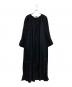 ne quittez pas（ヌキテパ）の古着「Fine Lawn Pintuck Dress ワンピース」｜ブラック
