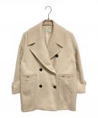 ebure×Ron Hermanエブール×ロンハーマン）の古着「スーパー100sビーバーメルトンPコート」｜ベージュ