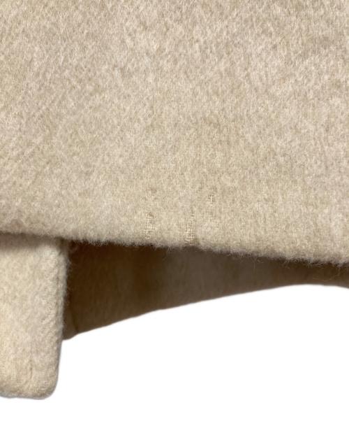 ebure（エブール）ebure (エブール) Ron Herman (ロンハーマン) スーパー100sビーバーメルトンPコート ベージュ サイズ:36の古着・服飾アイテム