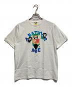 A BATHING APEアベイシングエイプ）の古着「プリントTシャツ」｜ホワイト