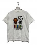 A BATHING APEアベイシングエイプ）の古着「Felix the Cat プリントTシャツ」｜ホワイト