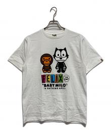 A BATHING APE（アベイシングエイプ）の古着「Felix the Cat プリントTシャツ」｜ホワイト