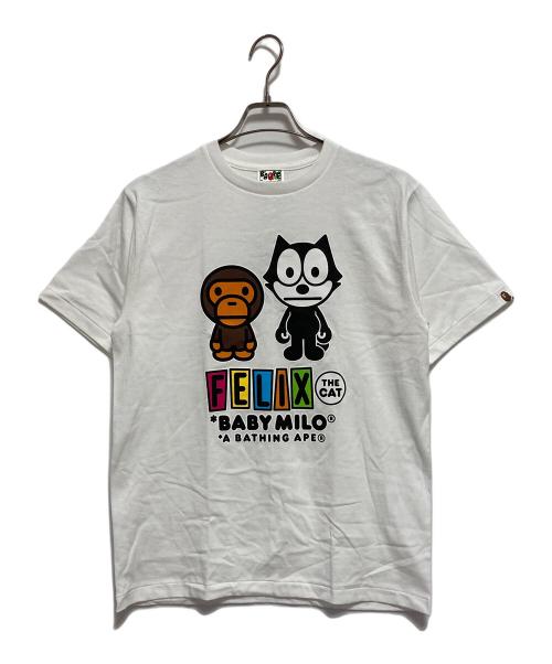 A BATHING APE（アベイシングエイプ）A BATHING APE (アベイシングエイプ) Felix the Cat プリントTシャツ ホワイト サイズ:M 未使用品の古着・服飾アイテム