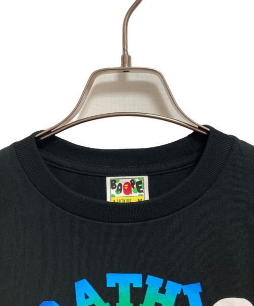 A BATHING APE（アベイシングエイプ）A BATHING APE (アベイシングエイプ) プリントTシャツ ブラック サイズ:Mの古着・服飾アイテム