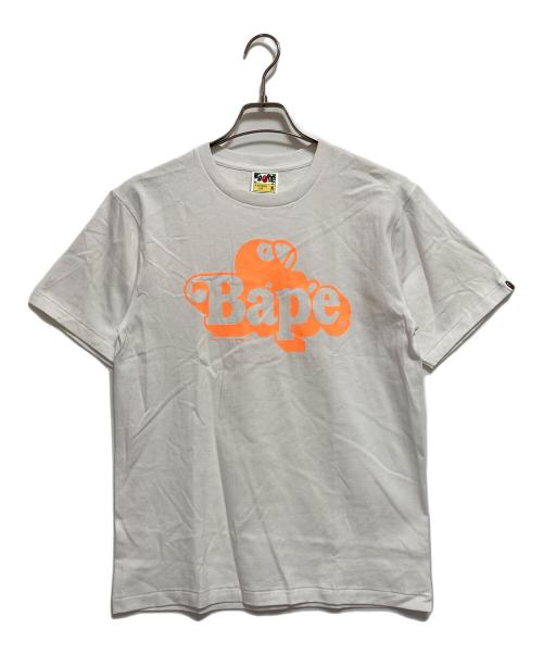 A BATHING APE（アベイシングエイプ）A BATHING APE (アベイシングエイプ) ベイビーマイロプリントTシャツ ホワイト サイズ:Mの古着・服飾アイテム