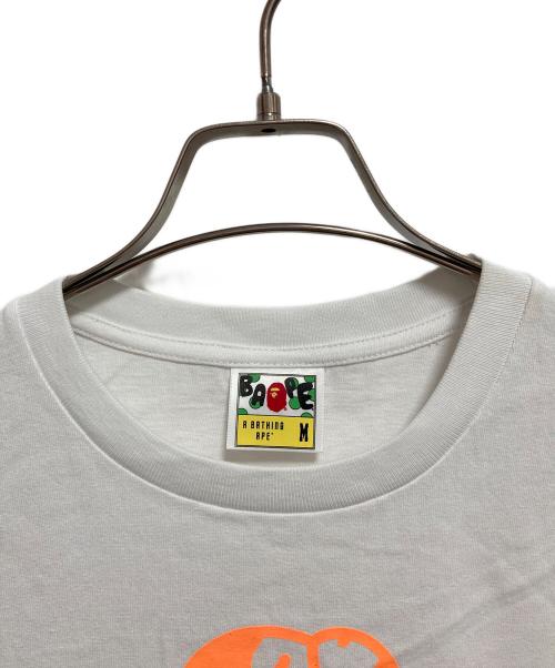 A BATHING APE（アベイシングエイプ）A BATHING APE (アベイシングエイプ) ベイビーマイロプリントTシャツ ホワイト サイズ:Mの古着・服飾アイテム