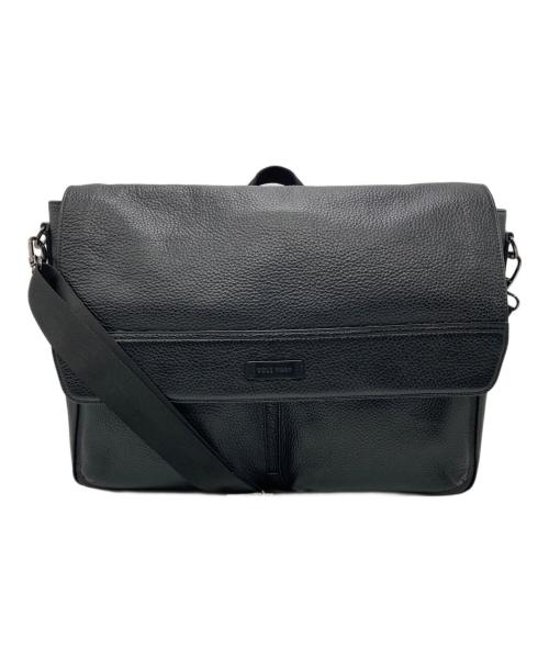 COLE HAAN（コールハーン）COLE HAAN (コールハーン) レザーメッセンジャーバッグ ブラックの古着・服飾アイテム