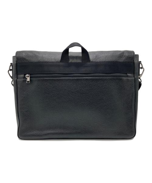 COLE HAAN（コールハーン）COLE HAAN (コールハーン) レザーメッセンジャーバッグ ブラックの古着・服飾アイテム