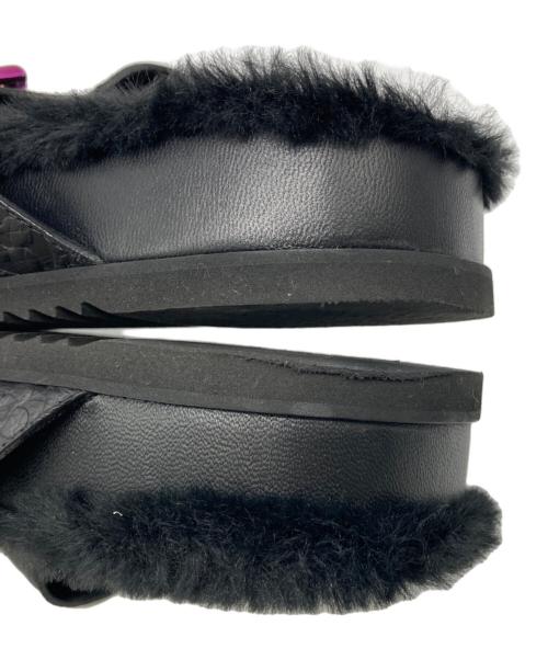 LOUIS VUITTON（ルイ ヴィトン）LOUIS VUITTON (ルイ ヴィトン) ミラボーラインファーサンダル ブラック サイズ:8の古着・服飾アイテム