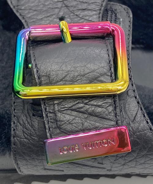 LOUIS VUITTON（ルイ ヴィトン）LOUIS VUITTON (ルイ ヴィトン) ミラボーラインファーサンダル ブラック サイズ:8の古着・服飾アイテム