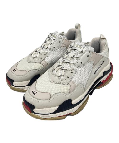 BALENCIAGA（バレンシアガ）BALENCIAGA (バレンシアガ) TRIPLE S ホワイト サイズ:27.5㎝の古着・服飾アイテム