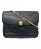 CELINEセリーヌ）の古着「チェーンショルダーバッグ」｜ブラック