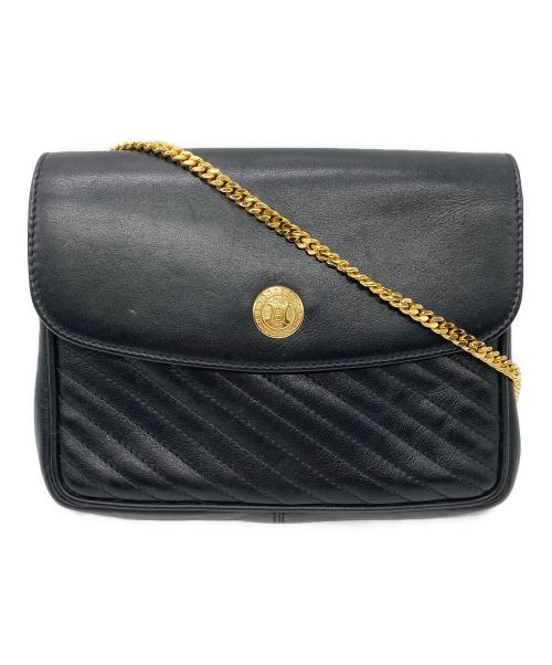 CELINE（セリーヌ）CELINE (セリーヌ) チェーンショルダーバッグ ブラックの古着・服飾アイテム