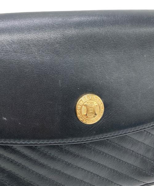 CELINE（セリーヌ）CELINE (セリーヌ) チェーンショルダーバッグ ブラックの古着・服飾アイテム