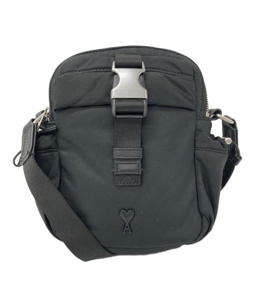 ami（アミ）ami (アミ) クロスボディ バッグ ブラックの古着・服飾アイテム