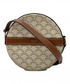 CELINEセリーヌ）の古着「トリオンフラウンドパース」｜ベージュ×ホワイト