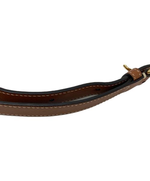 CELINE（セリーヌ）CELINE (セリーヌ) トリオンフラウンドパース ベージュ×ホワイトの古着・服飾アイテム