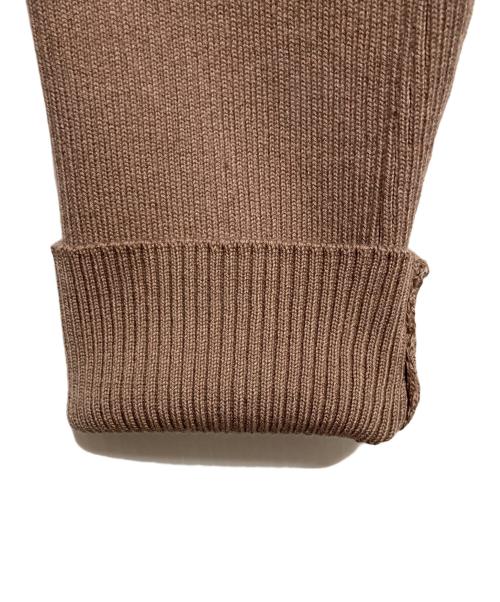 nano・universe（ナノ・ユニバース）nano・universe (ナノ・ユニバース) CICA&UVカット加工Vネックリブカーディガン ブラウン サイズ:Mの古着・服飾アイテム