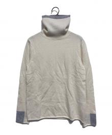 GALERIE VIE（ギャルリーヴィー）の古着「スコットランドカシミヤ タートルネックプルオーバー」｜アイボリー