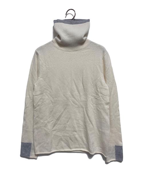 GALERIE VIE（ギャルリーヴィー）GALERIE VIE (ギャルリーヴィー) スコットランドカシミヤ タートルネックプルオーバー アイボリー サイズ:FREEの古着・服飾アイテム