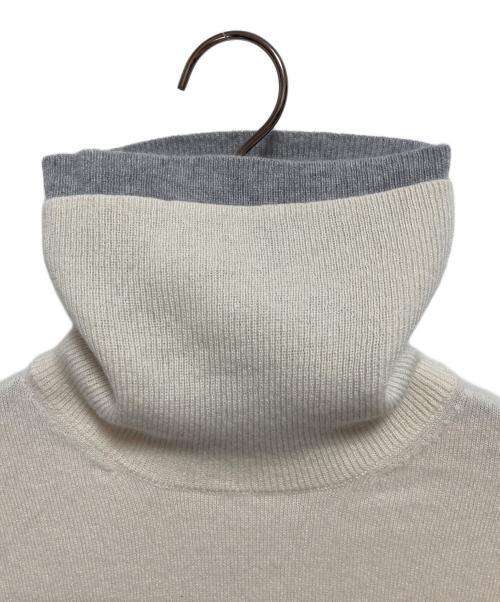 GALERIE VIE（ギャルリーヴィー）GALERIE VIE (ギャルリーヴィー) スコットランドカシミヤ タートルネックプルオーバー アイボリー サイズ:FREEの古着・服飾アイテム