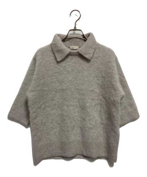 DES PRES（デ プレ）DES PRES (デ プレ) フォックスカシミヤ ポロカラープルオーバー グレー サイズ:FREEの古着・服飾アイテム