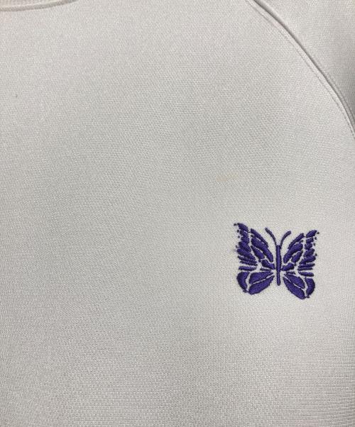 Needles（ニードルズ）Needles (ニードルズ) クルーネックスウェット ホワイト サイズ:XLの古着・服飾アイテム