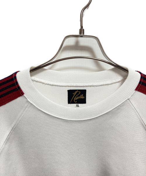 Needles（ニードルズ）Needles (ニードルズ) クルーネックスウェット ホワイト サイズ:XLの古着・服飾アイテム