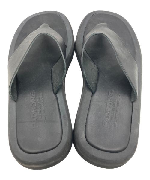 PADRONE（パドローネ）PADRONE (パドローネ) STUDIOUS (ステュディオス) 別注 パドローネ サンダル ブラック サイズ:41の古着・服飾アイテム