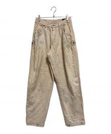 DIESEL（ディーゼル）の古着「ヴィンテージ加工デニムパンツ」｜アイボリー
