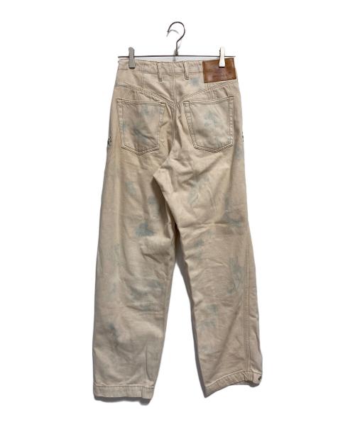 DIESEL（ディーゼル）DIESEL (ディーゼル) ヴィンテージ加工デニムパンツ アイボリー サイズ:SIZE W25の古着・服飾アイテム