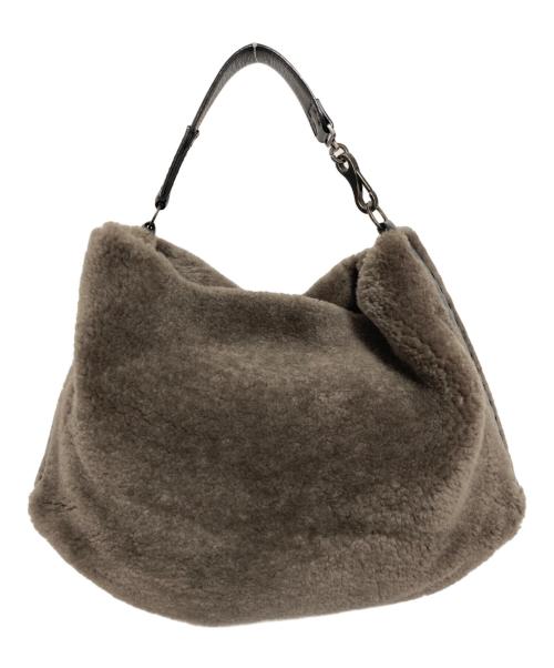 FALORNI ITALIA（ファロルニ イタリア レ ボルセ）FALORNI ITALIA (ファロルニ イタリア レ ボルセ) ワンショルダーバッグ グレーの古着・服飾アイテム