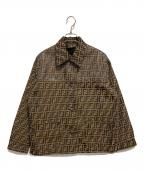 FENDI JEANSフェンディ ジーンズ）の古着「ズッカ柄ジャケット」｜ブラウン