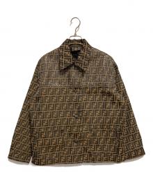 FENDI JEANS（フェンディ ジーンズ）の古着「ズッカ柄ジャケット」｜ブラウン