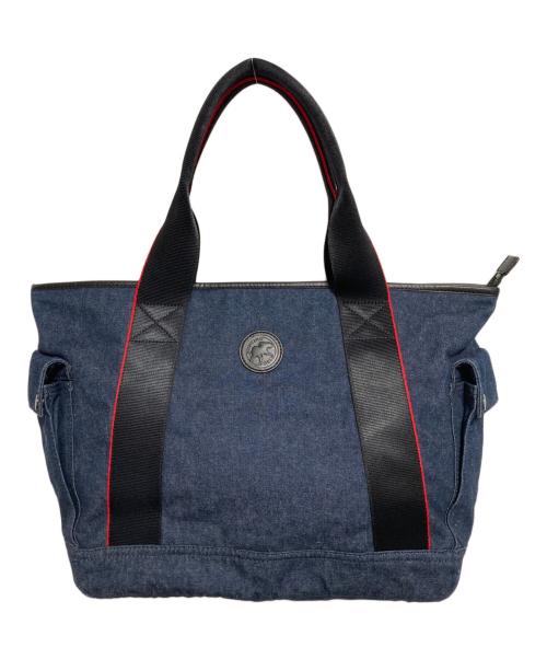 HUNTING WORLD（ハンティングワールド）HUNTING WORLD (ハンティングワールド) デニムキャンバストートバッグ インディゴの古着・服飾アイテム