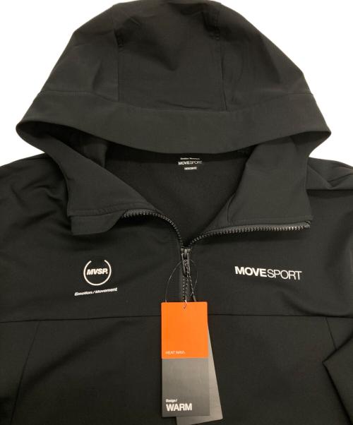 DESCENTE（デサント）DESCENTE (デサント) HEATNAVI ソフトシェル バックロゴ フルジップフーディー ブラック サイズ:L 未使用品の古着・服飾アイテム