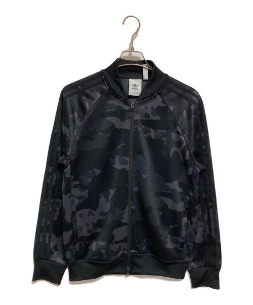 adidas（アディダス）adidas (アディダス) ブラック カモ SSTR トラックトップ ブラック サイズ:XLの古着・服飾アイテム