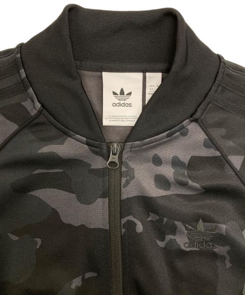 adidas（アディダス）adidas (アディダス) ブラック カモ SSTR トラックトップ ブラック サイズ:XLの古着・服飾アイテム