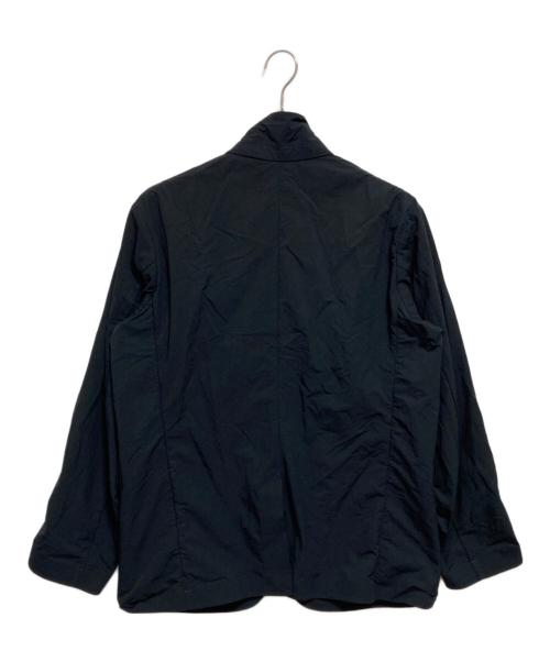 DESCENTE PAUSE（デサントポーズ）DESCENTE PAUSE (デサントポーズ) 塩縮ナイロン 2B テーラードジャケット ブラック サイズ:Lの古着・服飾アイテム