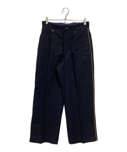 French Army（フランス軍）French Army (フレンチアーミー) サイドラインウールトラウザー ネイビー サイズ:42の古着・服飾アイテム