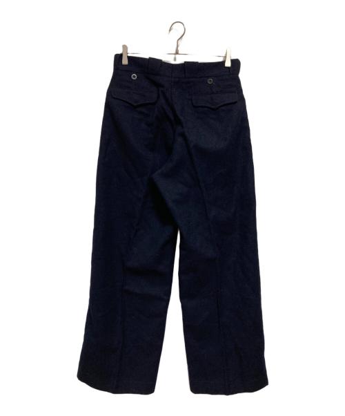 French Army（フランス軍）French Army (フレンチアーミー) サイドラインウールトラウザー ネイビー サイズ:42の古着・服飾アイテム