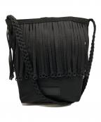 BAICYCLON by Bagjackバイシクロンバイバッグジャック）の古着「TAPE FRINGE BAG」｜ブラック