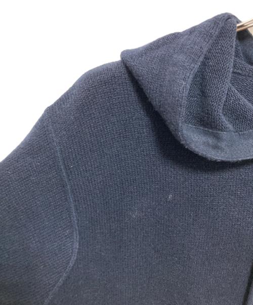 POLO RALPH LAUREN（ポロ・ラルフローレン）POLO RALPH LAUREN (ポロ・ラルフローレン) コットンリネンニットパーカー ネイビー サイズ:Mの古着・服飾アイテム